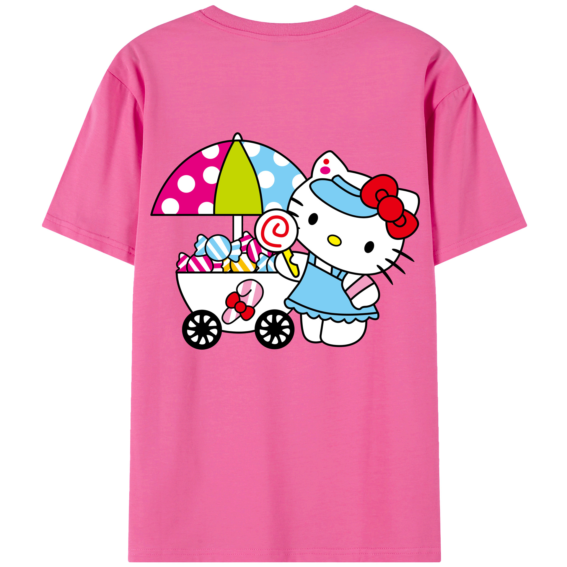 （画像用） Hello Kitty ハローキティ レディース半袖Tシャツ(バックプリント)